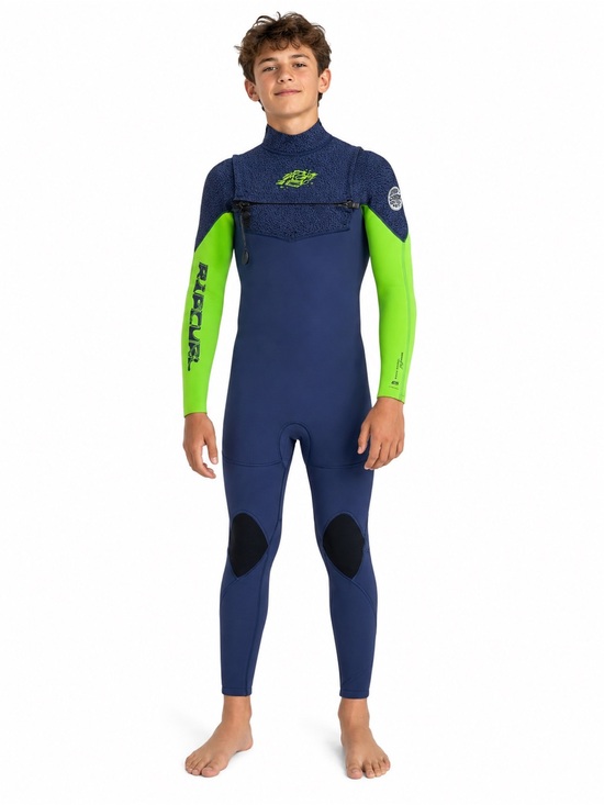 Rip Curl Other - Rip Curl Dawn Patrol Youth 16 4/3 Chest Zip Wetsuit Blue Green NWT